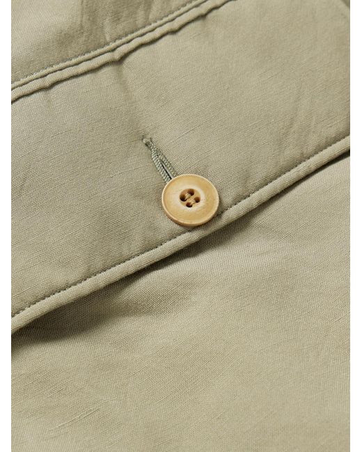 Visvim Natural Winslow Padded Wool And Linen-Blend Down Coat for men