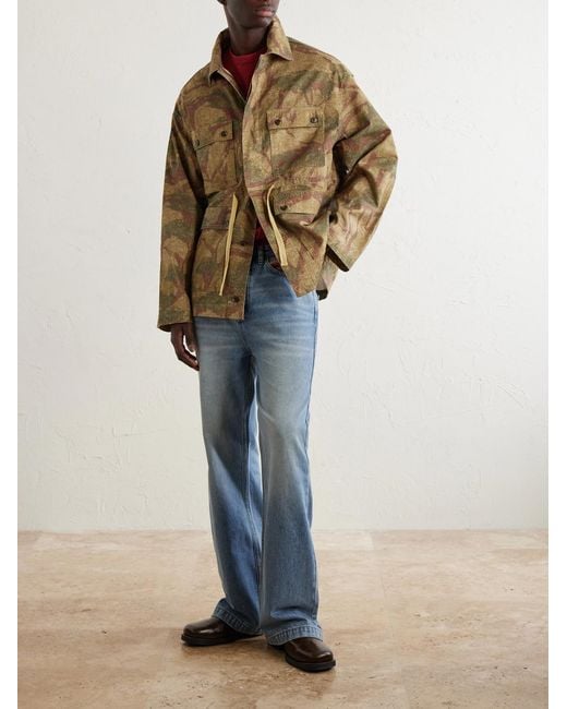 MANAAKI Natural Niha Camouflage-Print Denim Jacket for men