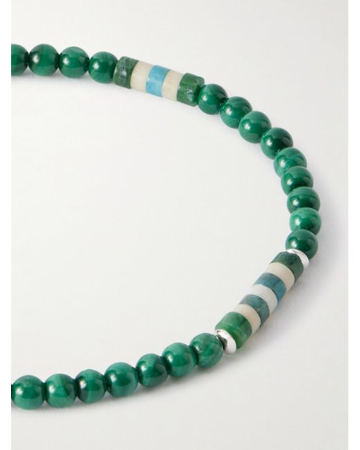Sterling Malachite Bracelet di Mikia in Green da Uomo