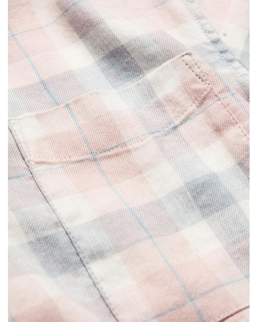 Faherty Brand Natural The Weekend Checked Linen-blend Shirt for men