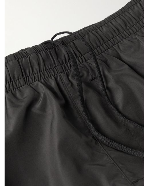 Givenchy Black Straight-Leg Long-Length Logo-Print Swim Shorts for men