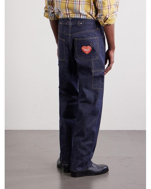 Human Made Blue Straight-Leg Jeans for men