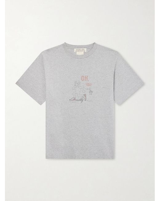 Remi Relief Gray Oh, You Printed Cotton-Jersey T-Shirt for men