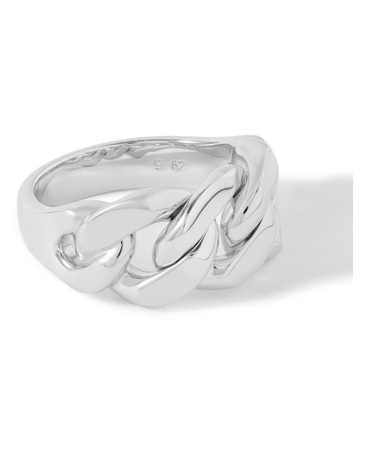 Tom Wood Gray Dean Recycled Rhodium-plated Ring for men