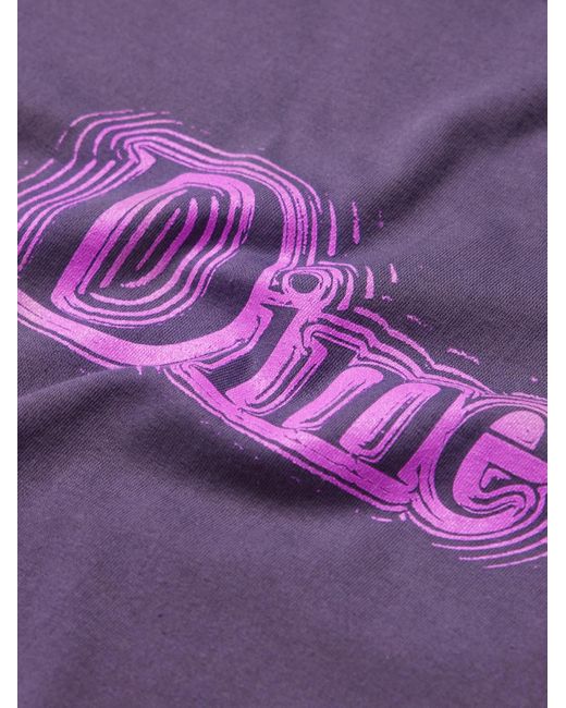 Dime Purple Noize Logo-print Cotton-jersey T-shirt for men