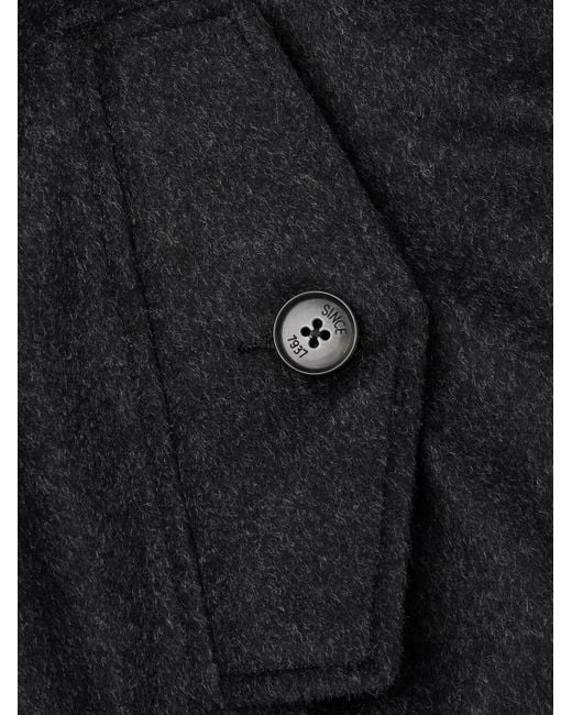 Baracuta Black G9 Af Melton Wool-blend Harrington Jacket for men