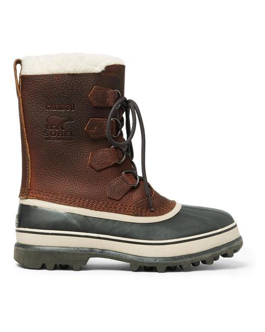 caribou genuine shearling lined waterproof duck boot
