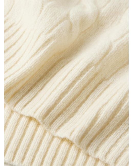 Polo Ralph Lauren Natural Slim-Fit Cable-Knit Wool And Cashmere-Blend Sweater for men