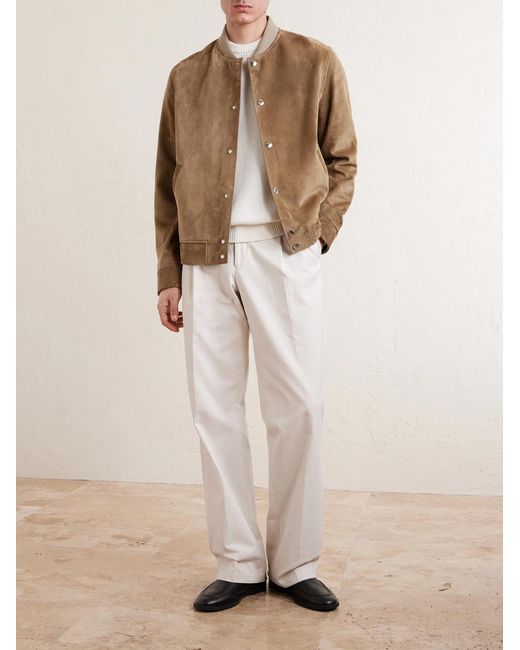 Slowear White Slim-fit Cotton Sweater for men