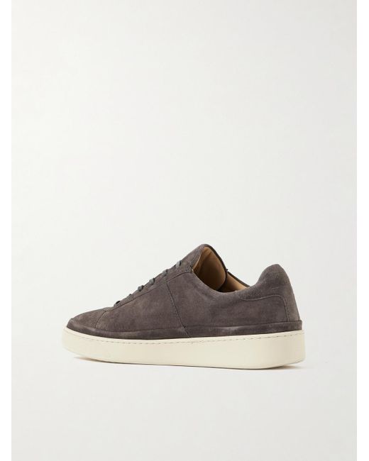 Mulo Brown Waxed-Suede Sneakers for men