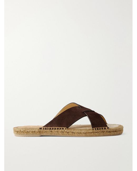 Castaner Brown Keanu Suede Sandals for men