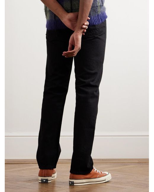 Orslow Black 107 Slim-Fit Denim Jeans for men