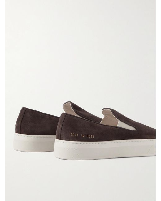 Common Projects White Suede Slip-on Sneakers for men