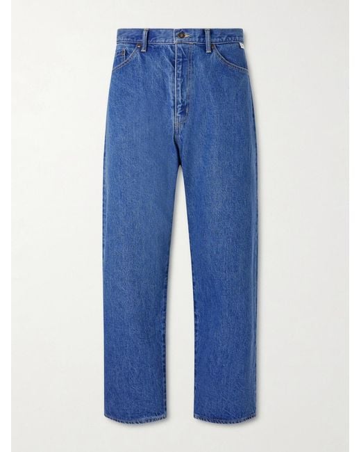 (w)taps Blue Wide-leg Jeans for men