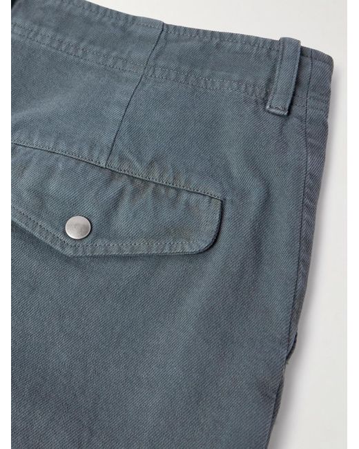 A.P.C. Blue Duncan Straight-Leg Organic Cotton-Twill Trousers for men