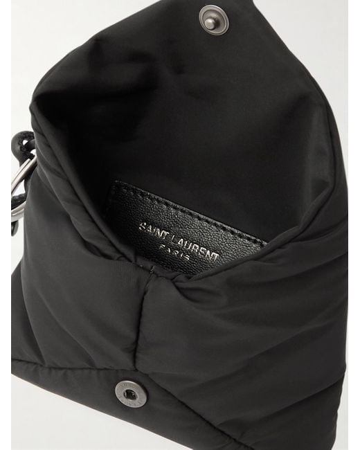 Pochette Trapuntata di Saint Laurent in Black da Uomo