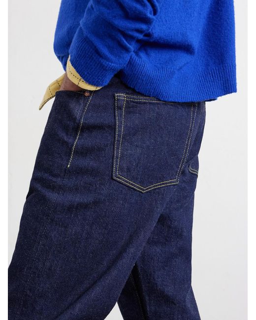 Fullcount Blue 1101Ssw Straight-Leg Selvedge Jeans for men