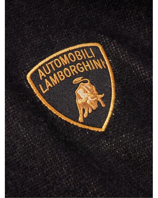 Lamborghini Pullover in misto lana e cashmere con logo applicato di Rhude in Black da Uomo