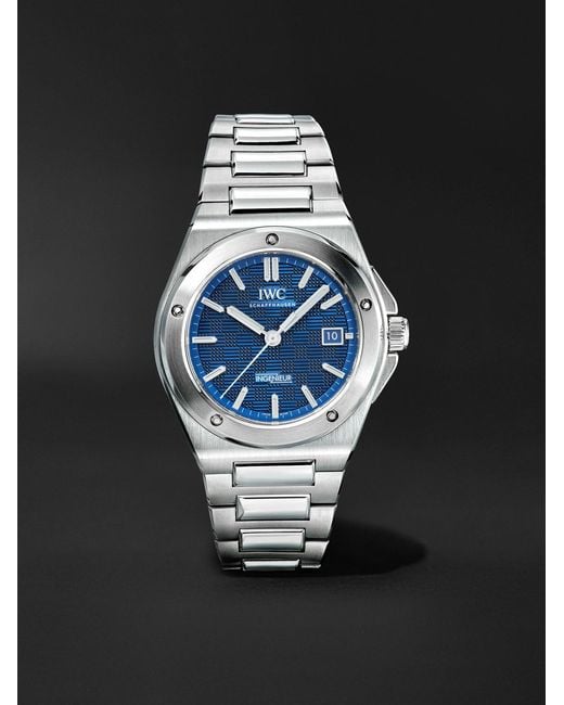 Iwc Black Ingenieur Automatic 40Mm Stainless Steel Watch, Ref. No. Iw328907 for men
