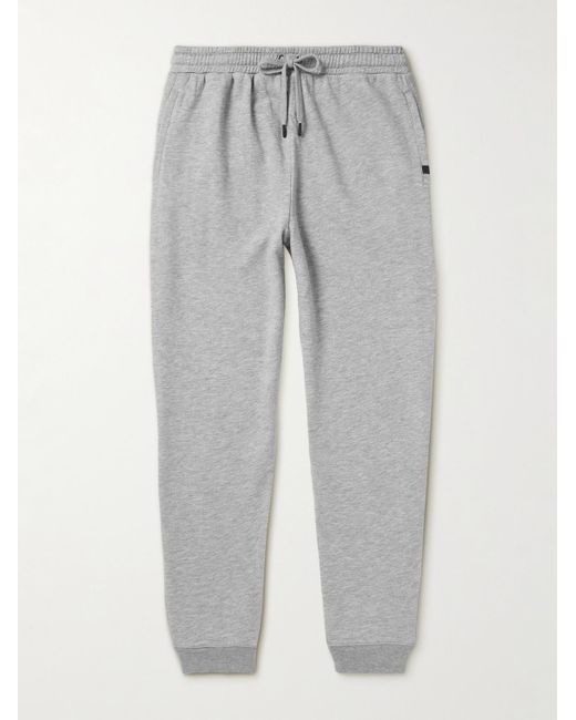 Derek Rose Gray Quinn 1 Tapered Cotton And Modal-Blend Jersey Sweatpants for men
