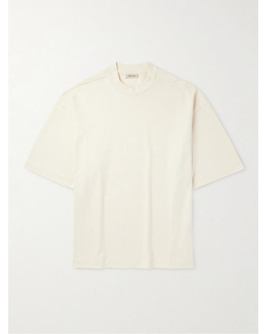 Fear Of God Natural Logo-appliquéd Cotton-jersey Pyjama T-shirt for men