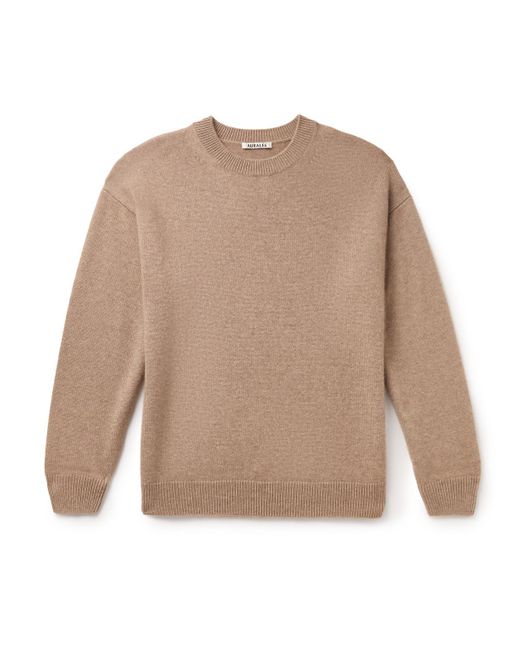 Auralee Natural Baby Cashmere Sweater for men