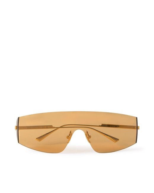 Bottega Veneta Natural D-frame Gold-tone Sunglasses for men