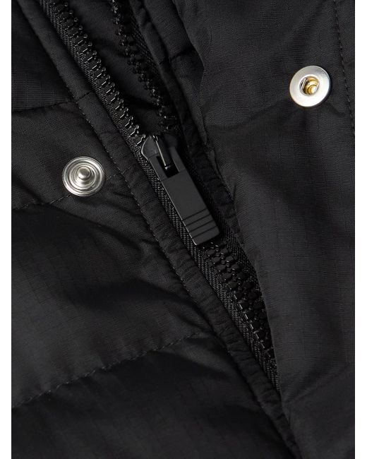 Thom Browne Black Striped Quilted Ripstop Down Jacket for men