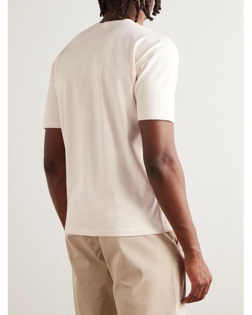 Drake's Natural Hiking Slim-fit Cotton-jersey T-shirt for men