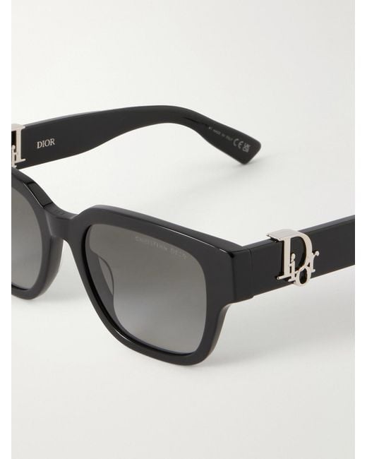 Dior Oblique S1I Square-Frame Acetate Sunglasses di Dior in Black da Uomo