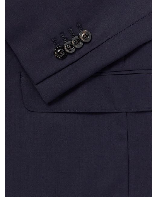 Boglioli Blue Virgin Wool Suit Jacket for men