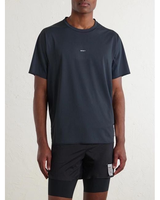 Satisfy Black Auralite Uv T-Shirt for men