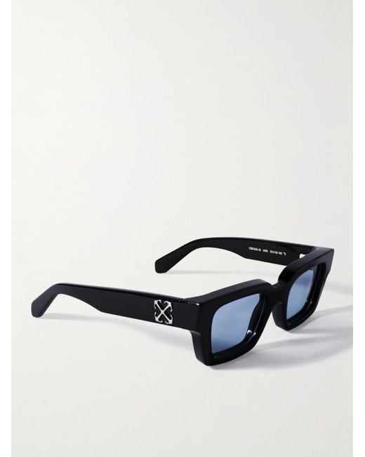 Off-White c/o Virgil Abloh Virgil Sonnenbrille mit D-Rahmen aus Azetat in Black für Herren