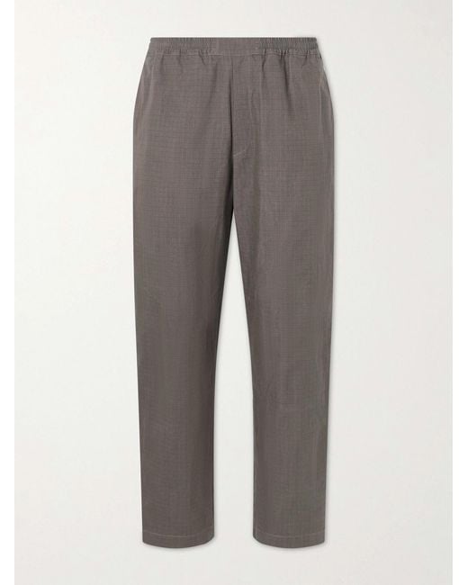 A Kind Of Guise Gray Banasa Straight-leg Cotton-blend Trousers for men