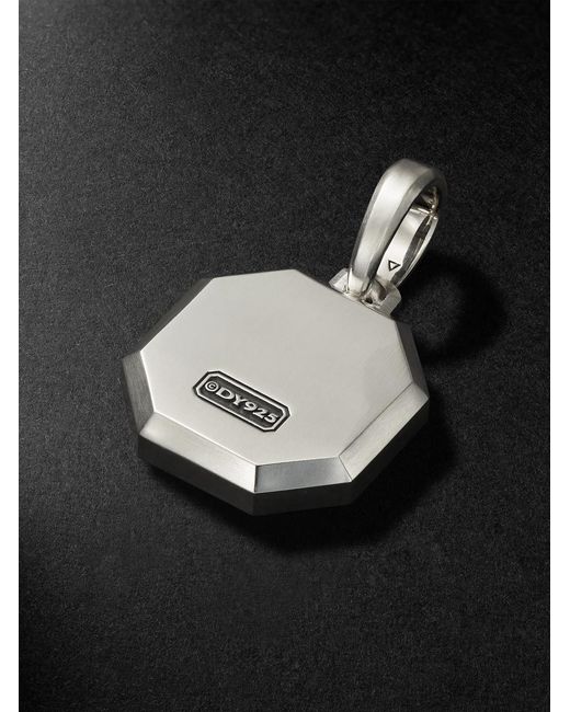 David Yurman Black Sterling Silver Pendant for men