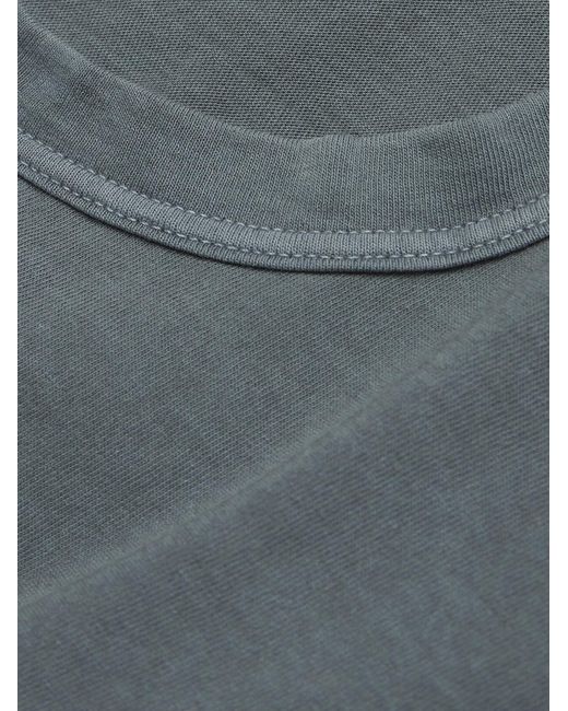 James Perse Blue Cotton-Jersey T-Shirt for men