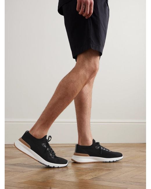 Brunello Cucinelli Black Runners for men