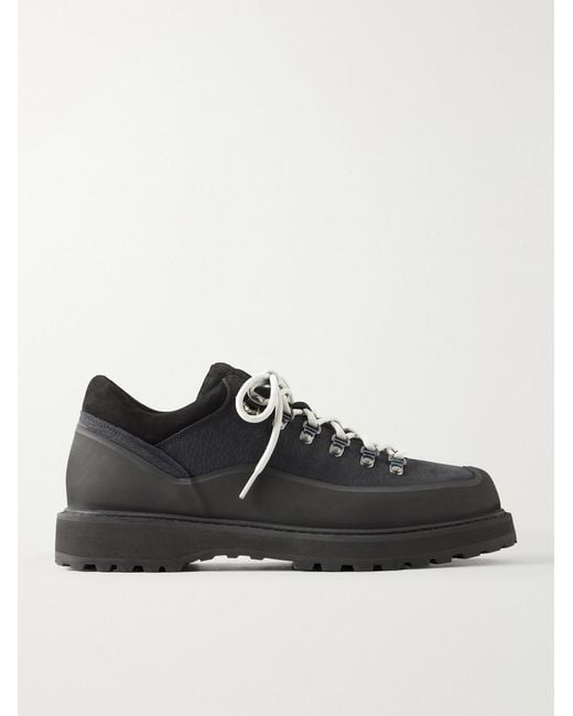 Diemme Black Cornaro Gomma Rubber And Nubuck Sneakers for men