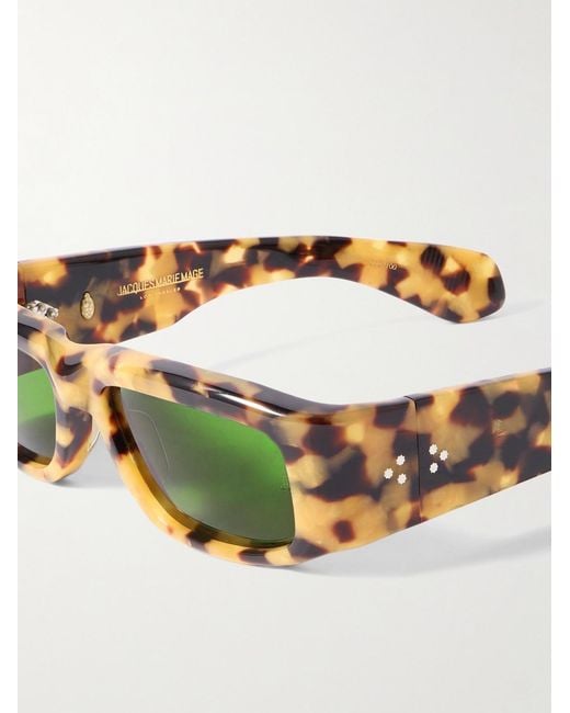 Jacques Marie Mage Multicolor Romi Rectangular-Frame Acetate Sunglasses for men