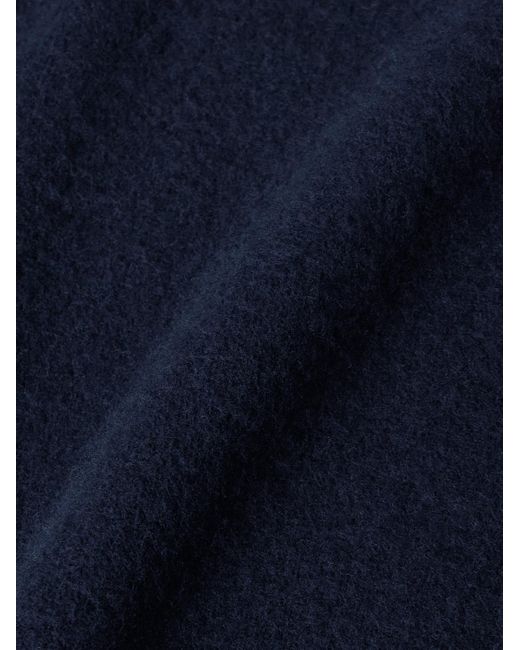 Boglioli Schmal geschnittener Pullover aus einer Woll-Kaschmirmischung in Blue für Herren