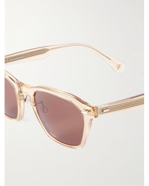 Oliver Peoples Pink Roger Federer R-11 D-frame Acetate Sunglasses for men