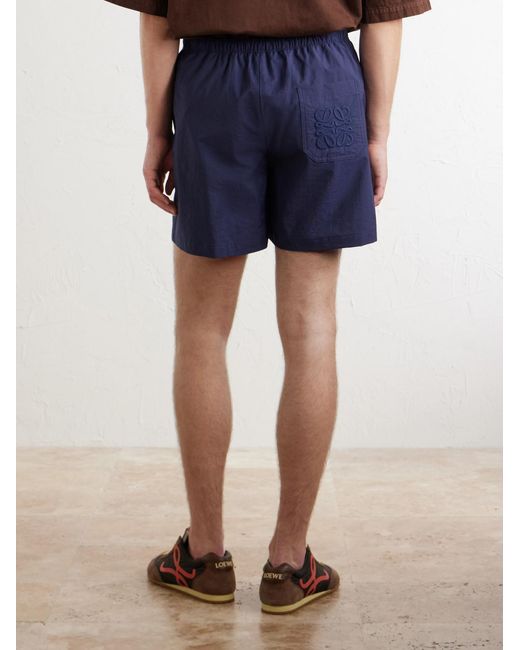 Loewe Blue Paula's Ibiza Straight-Leg Cotton-Blend Shorts for men