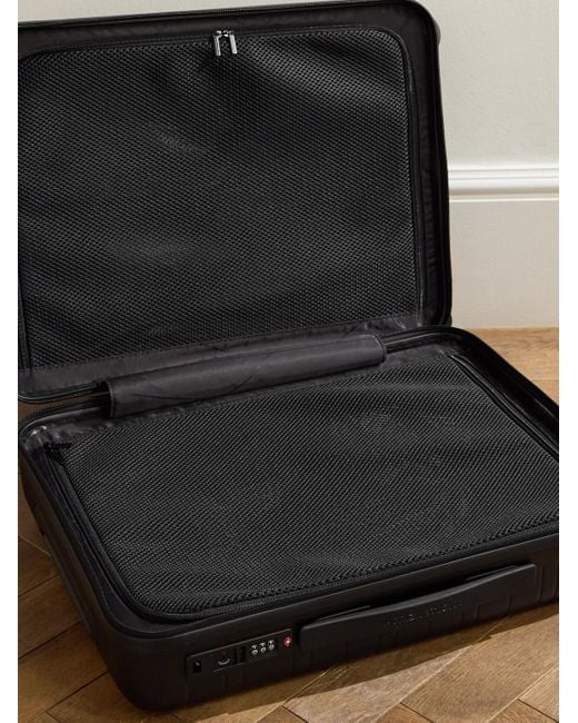 Horizn Studios Black H5 Essential Id 55cm Polycarbonate Suitcase for men
