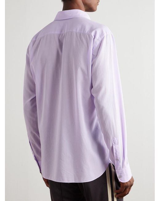 Tom Ford Purple Cotton-voile Shirt for men