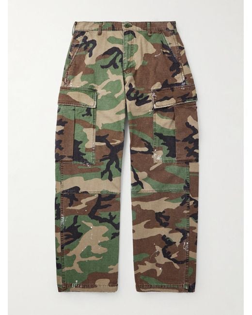 Pantaloni Cargo A Gamba Larga di CHERRY LA in Green da Uomo
