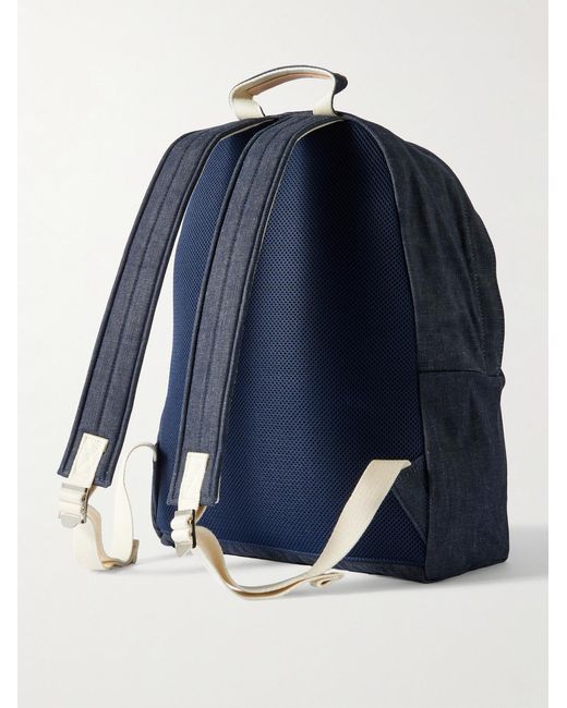 Porter-Yoshida and Co Blue Daypack Denim Backpack for men