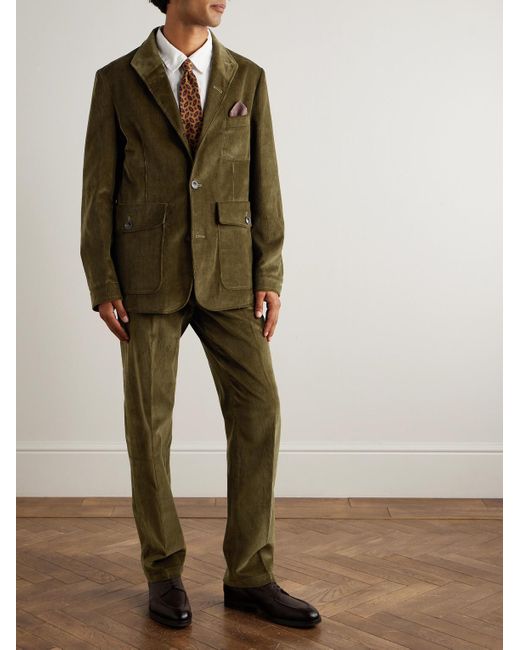 James Purdey & Sons Green Petersham Cotton-Corduroy Jacket for men