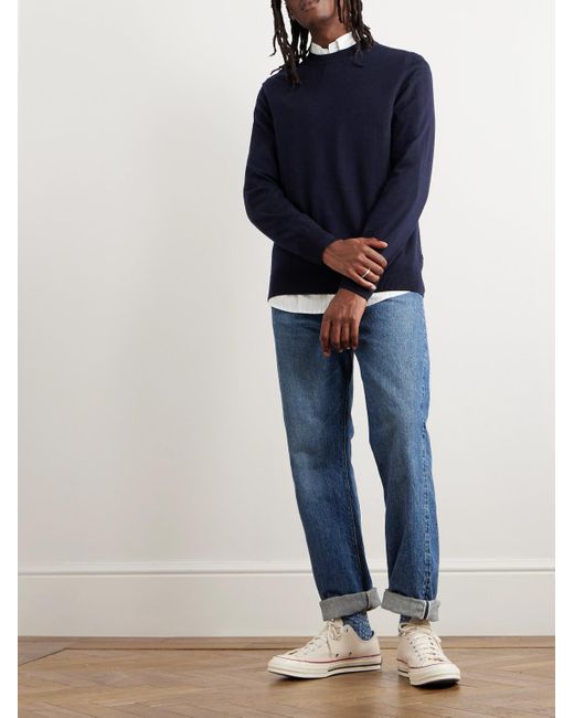 NN07 Blue Ted 6605 Wool Sweater for men