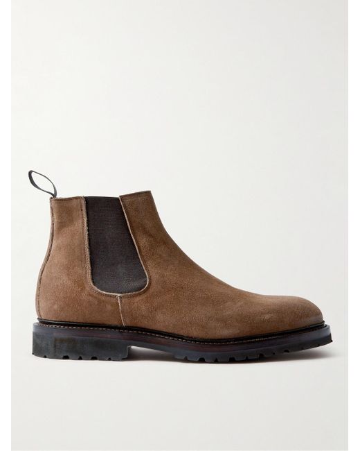 George Cleverley Brown Jason Ii Suede Chelsea Boots for men