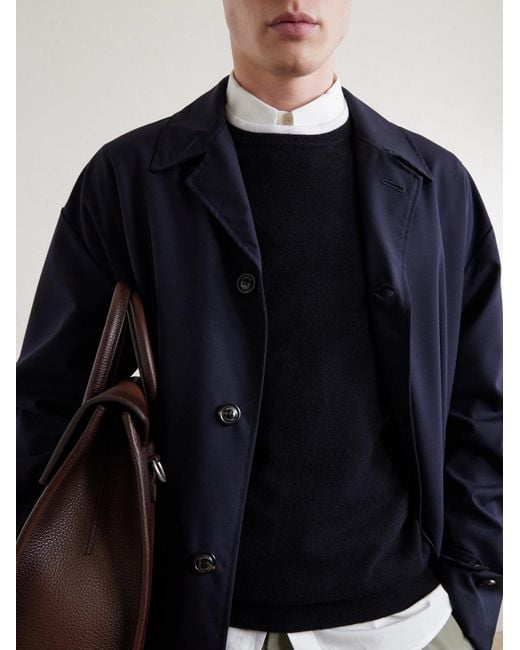 Lardini Blue Wool And Cashmere-Blend Sweater for men